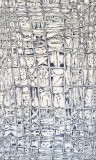 Apres Della Robbia, mista su tavola, 120 x 70 cm, 2023